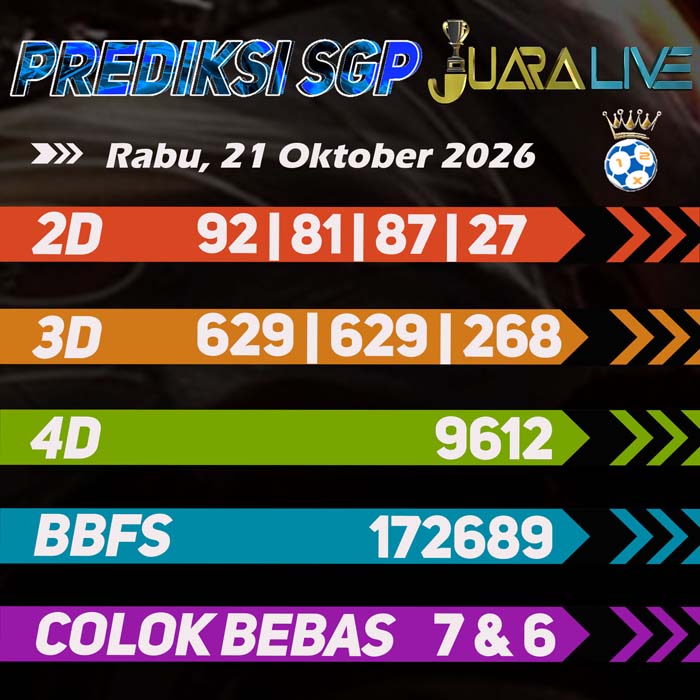 prediksi jitu SINGAPORE 21-Oct-2026
