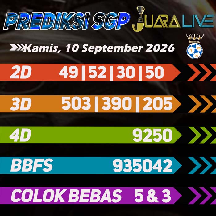 prediksi jitu SINGAPORE 10-Sep-2026